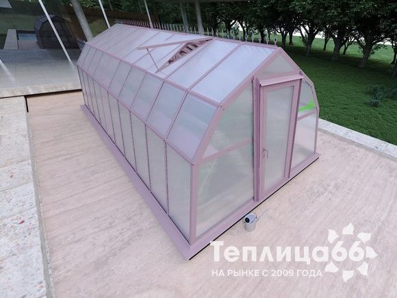 Теплица Рада Байкал из поликарбоната, 3x4 метра